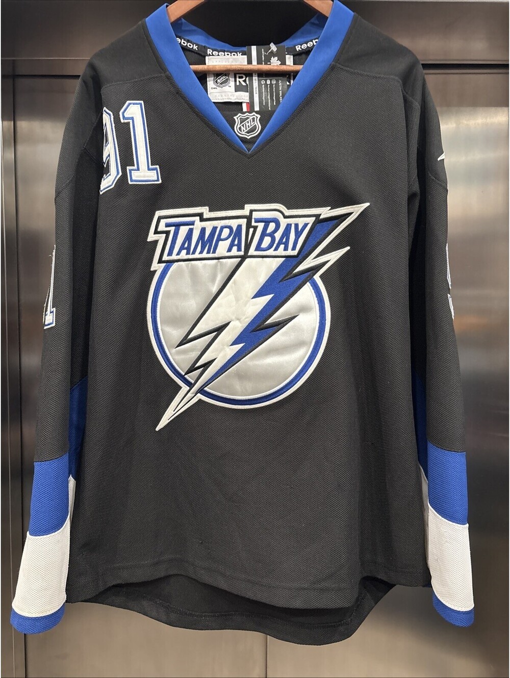 Vintage Reebok 00’s Tampa Bay Lightning #91 Stamkos jersey